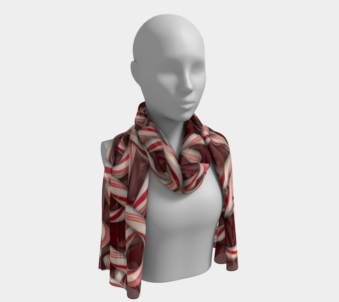 Candy Canes Long Scarf preview #1