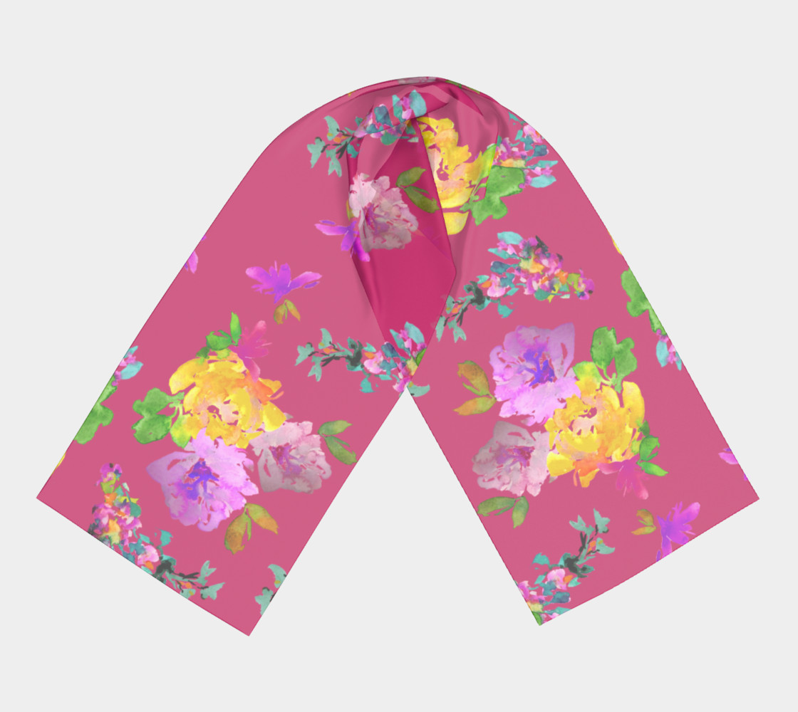 Bright Florals on Pink Yarrow preview #3