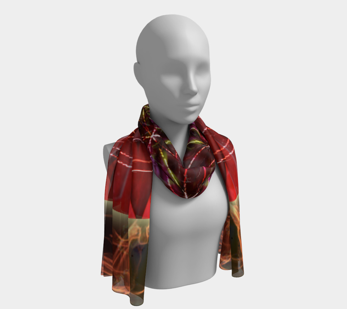 Dancing With the Sun Long Silk Scarf preview #1