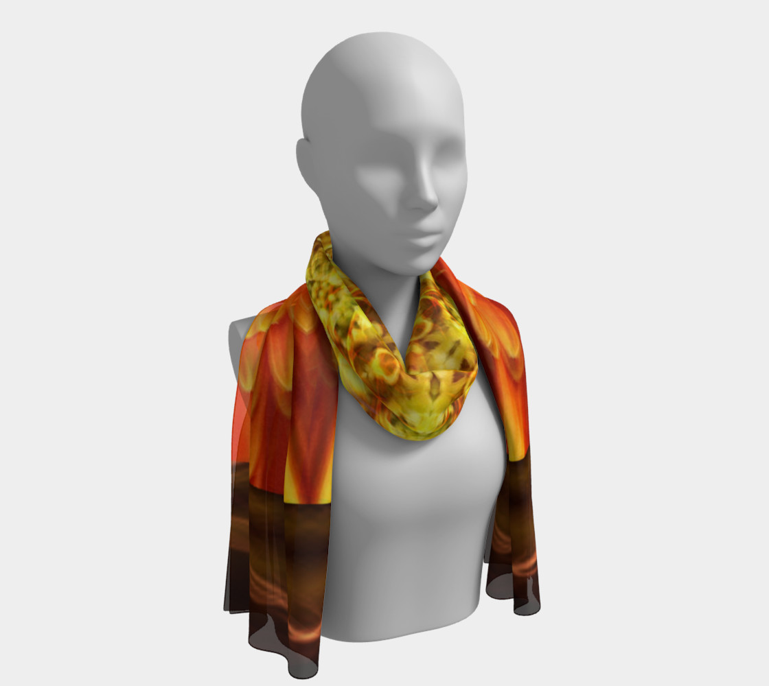 Nature Spirit Long Silk Scarf preview #1