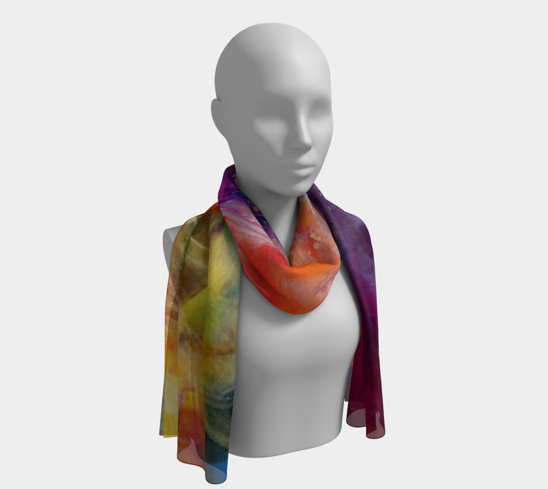 Port Blake Sunset long Scarf 3D preview