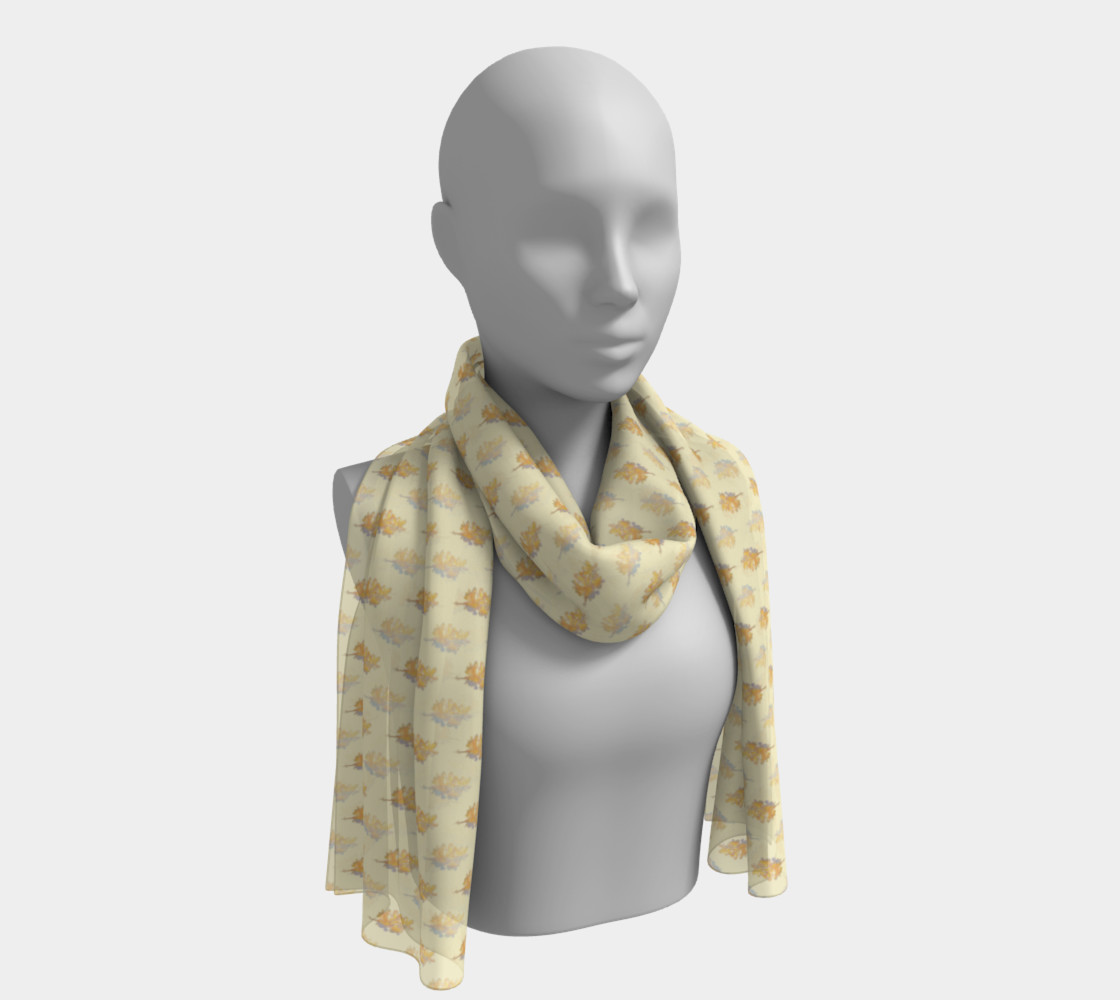 Forsythia At Noon in Buttercream Long Scarf preview #1