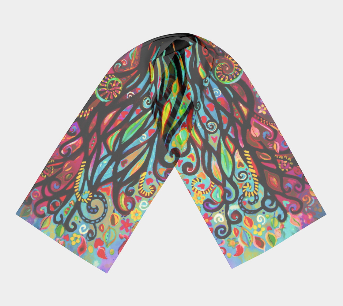 Tree of Life Pastel Long Scarf (16 preview #3