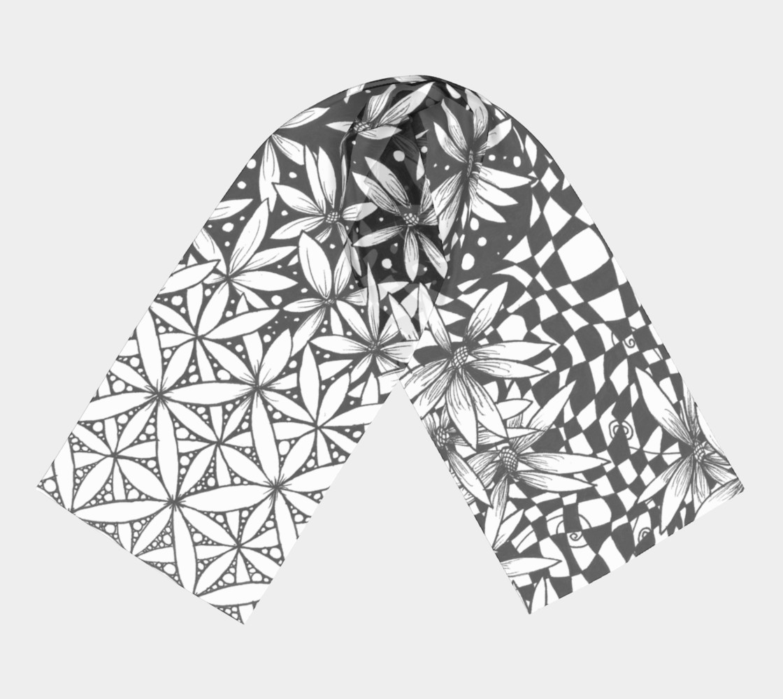 Flower of LIfe Gradient Scarf preview #3