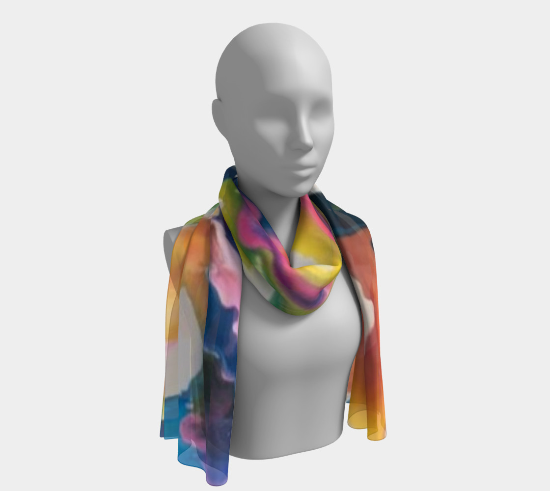 Aperçu de Rainbow Strider long scarf #1