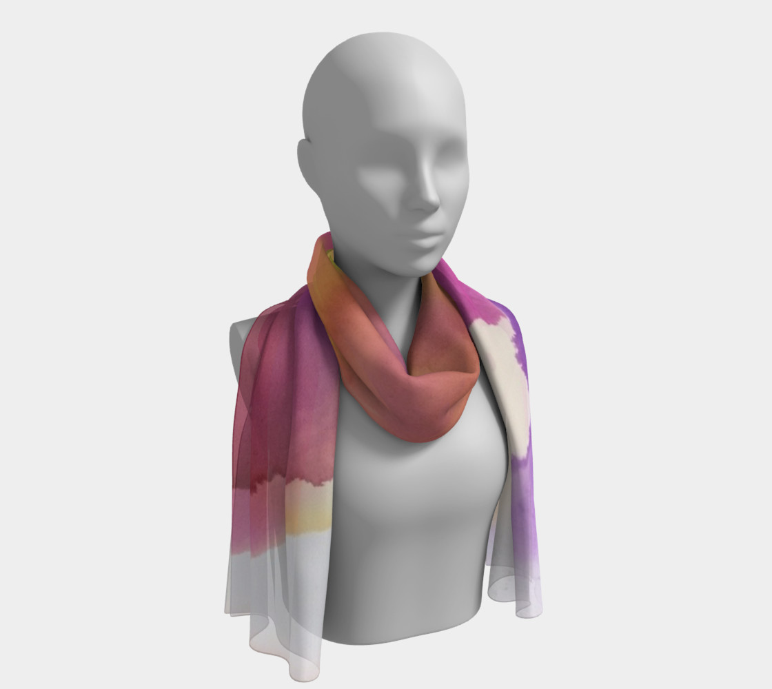 Orchid Flare long scarf 3D preview
