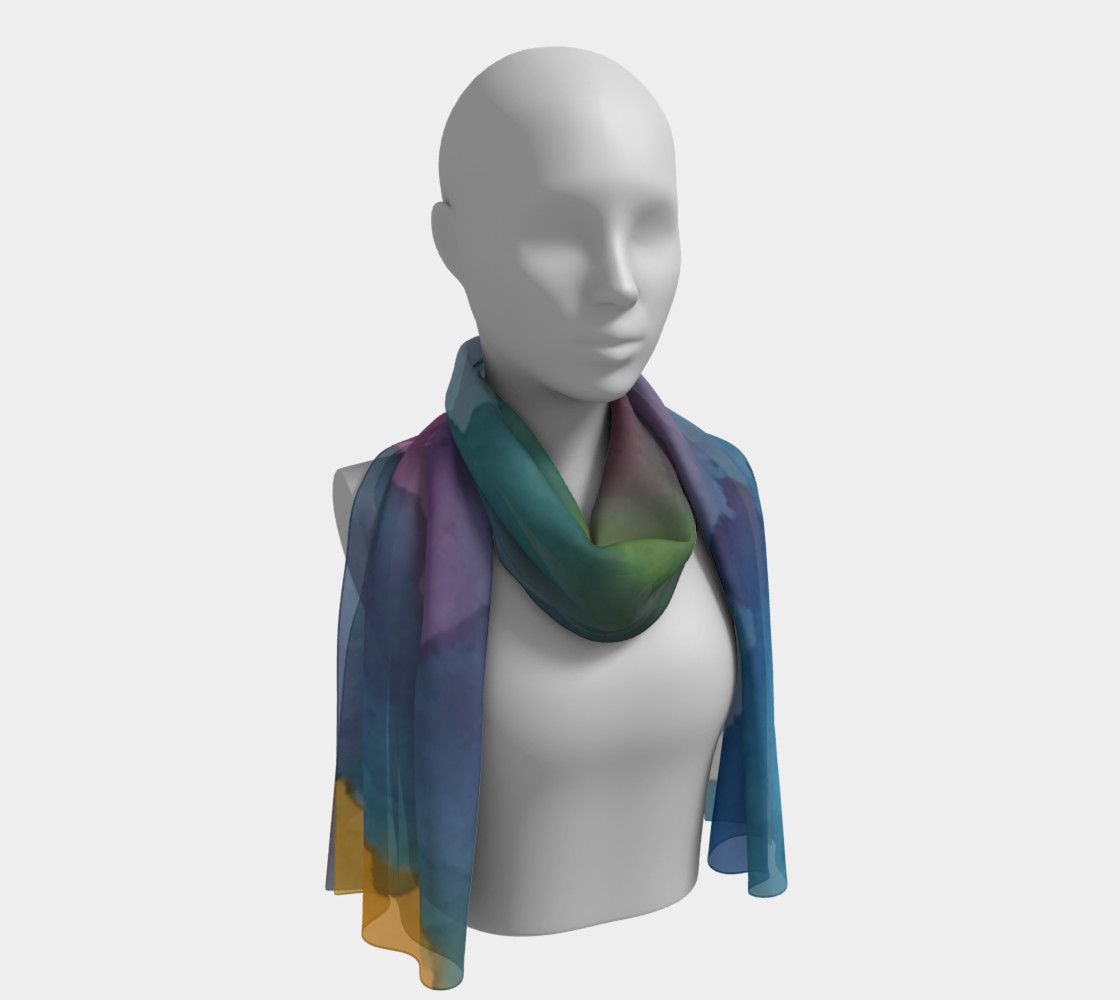 Rainbow Light long scarf preview #1