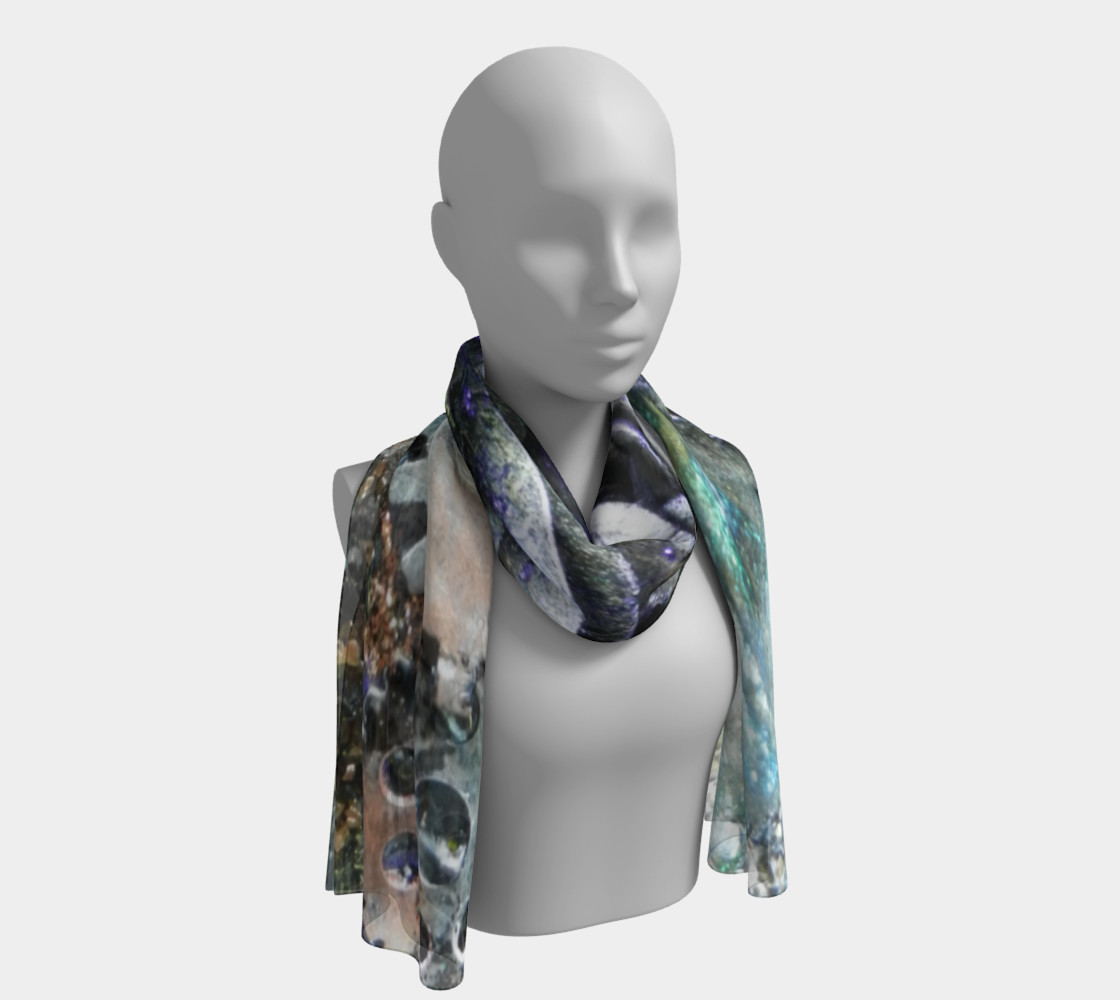 Gears and Purple Roses Long Scarf preview #1
