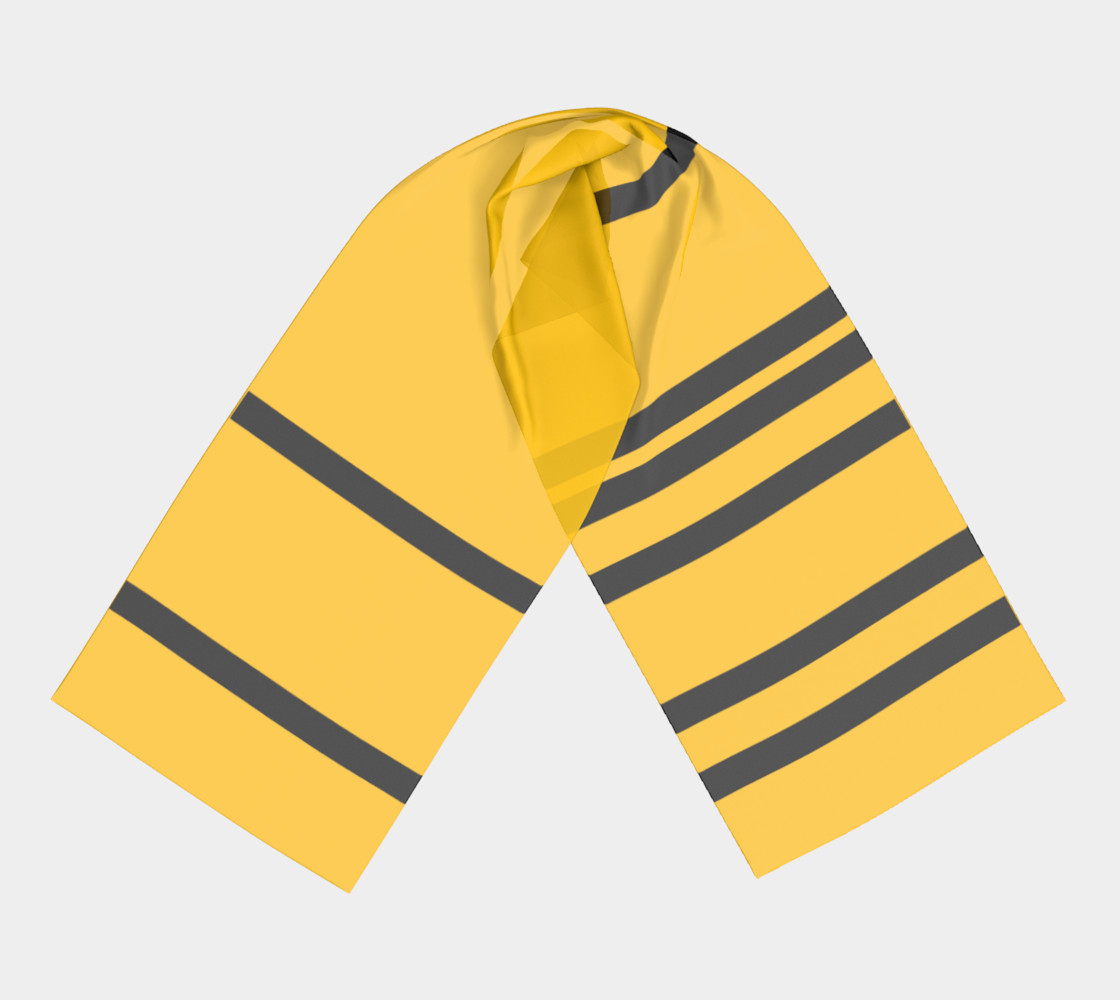 Yinz Black and Yellow Long Scarf II preview #3
