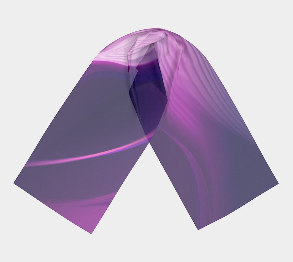 Purple Waves long scarf preview #3