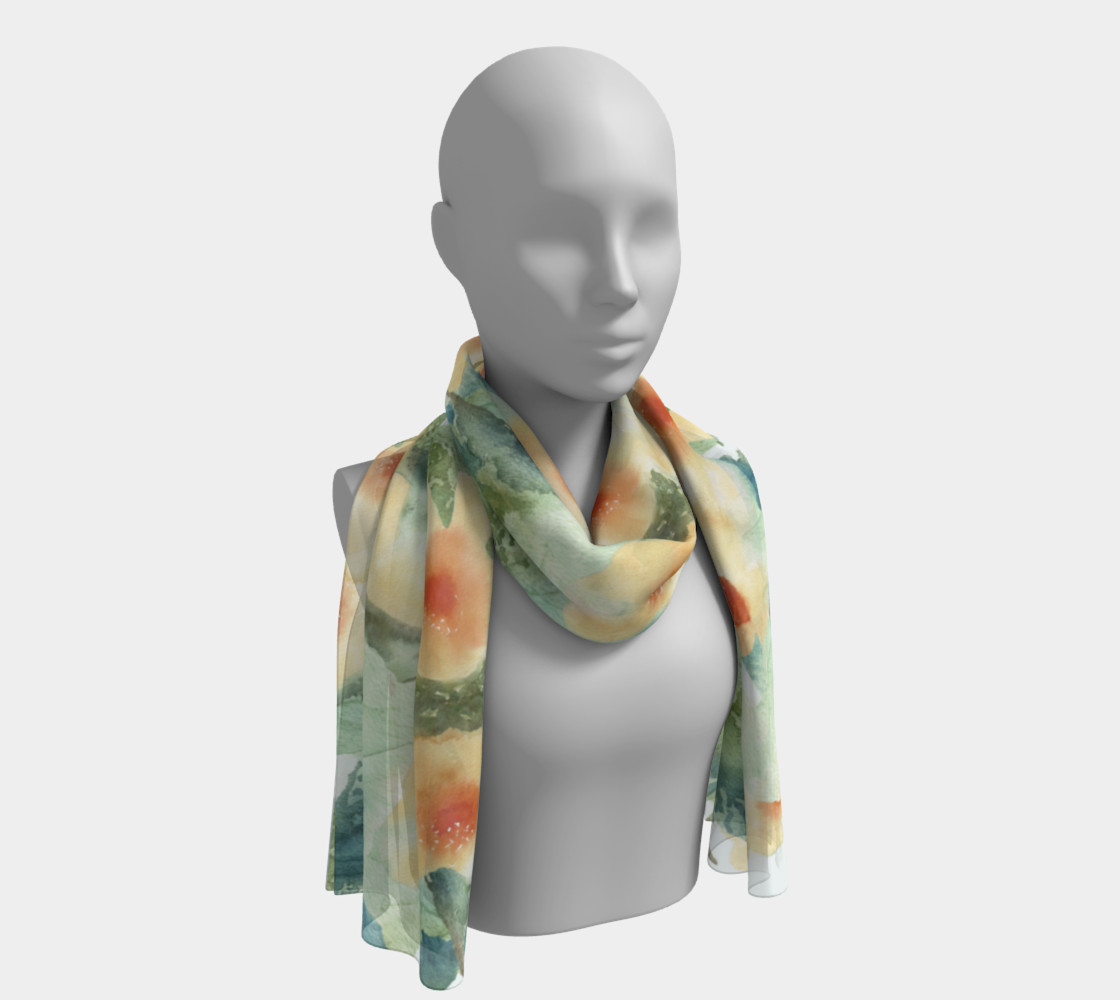 Aperçu de Flowing Floral Scarf #1