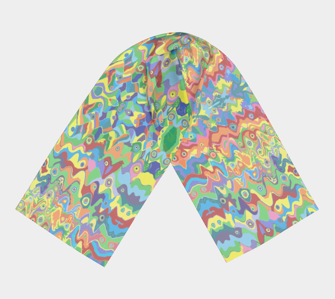 Abstract Hills Pattern 1 Long Scarf preview #3