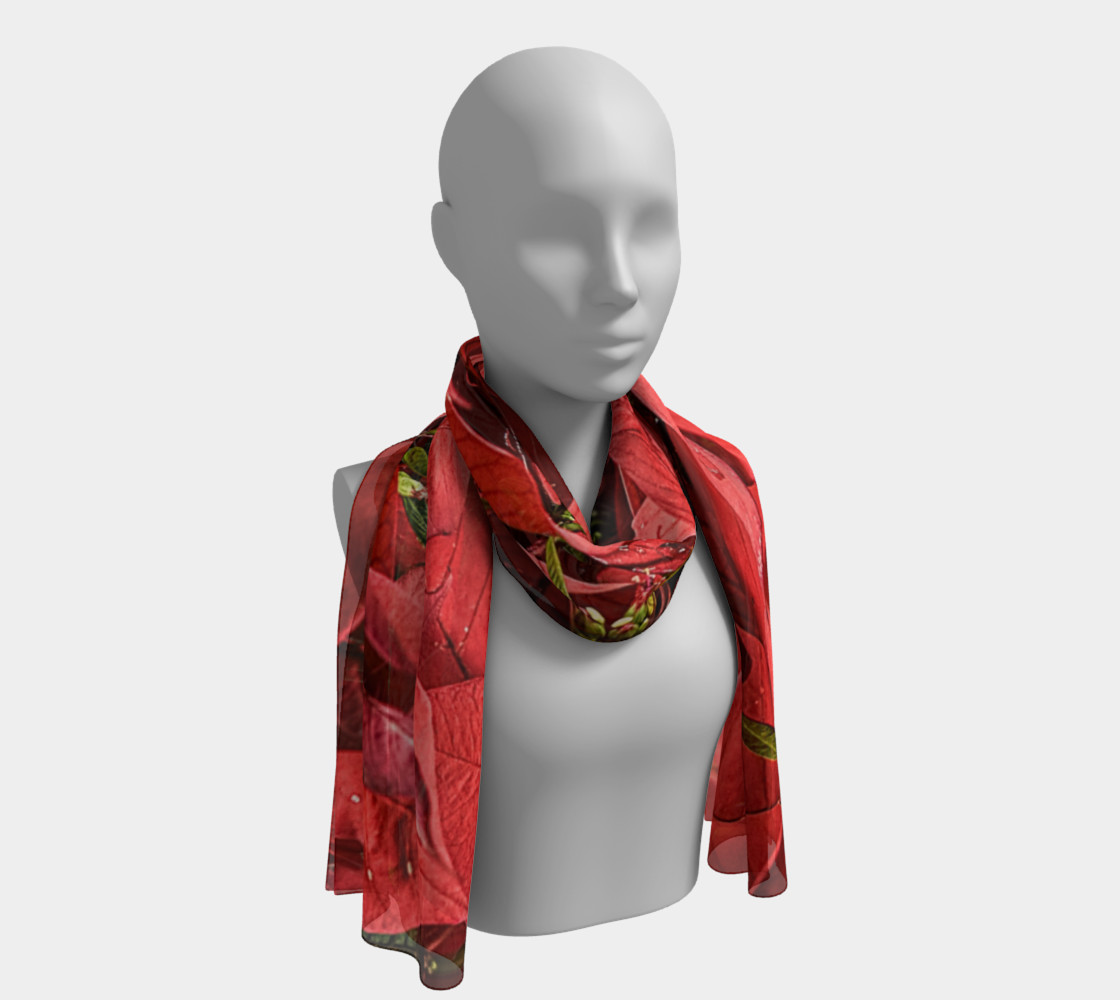 Poinsettia Long Scarf preview #1