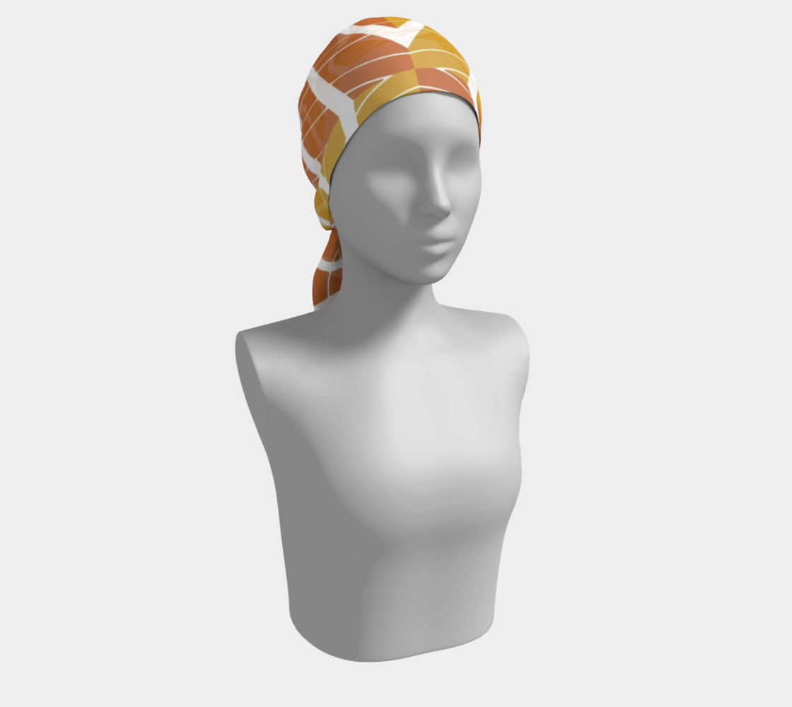 Geometric Pumpkin Long Scarf preview #2