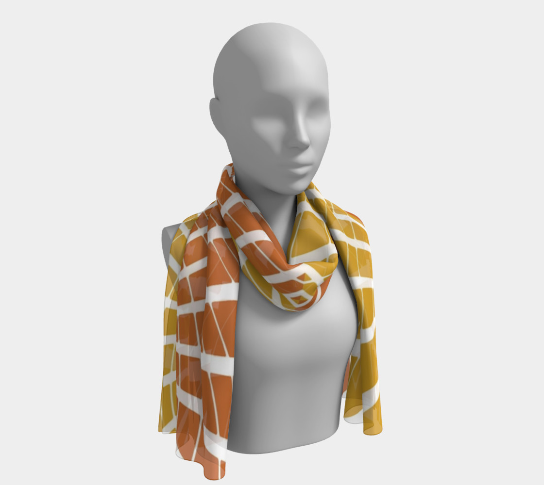 Geometric Pumpkin Long Scarf preview #1