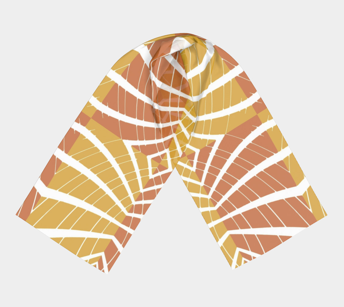 Geometric Pumpkin Long Scarf preview #3