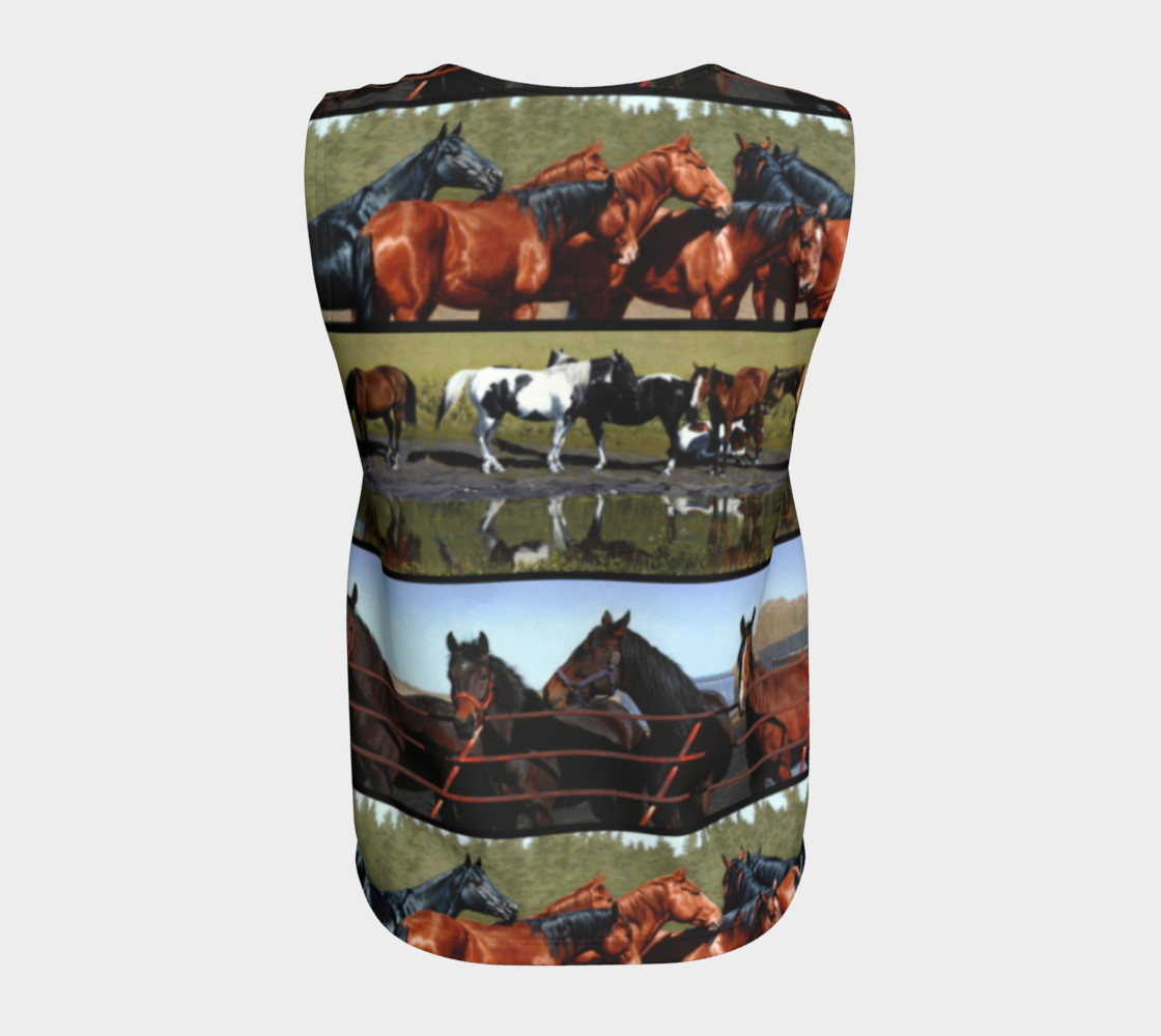 Horses Loose Tank Top preview #6