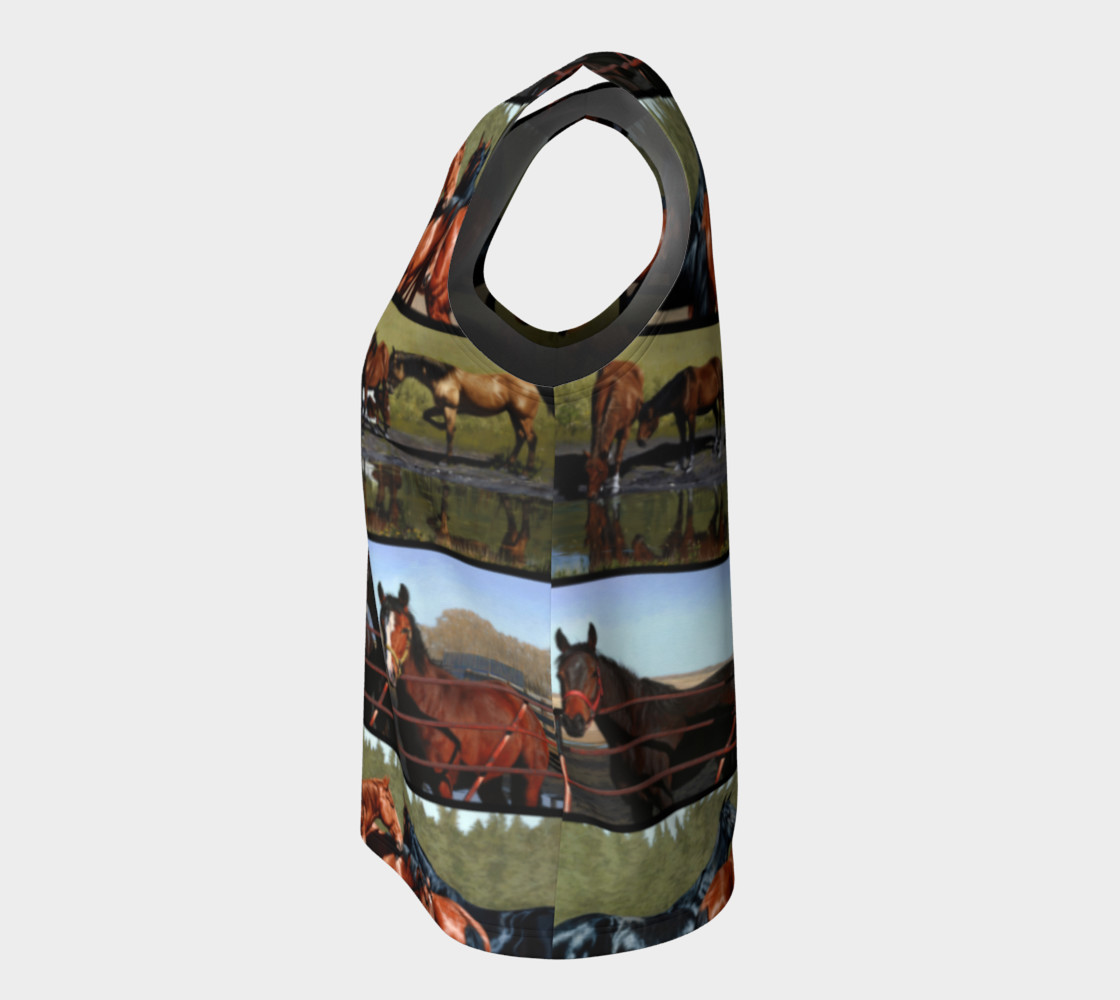 Horses Loose Tank Top preview #7