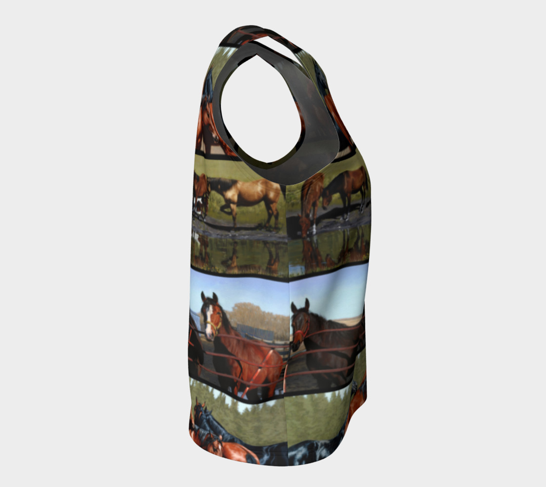Horses Loose Tank Top preview #8