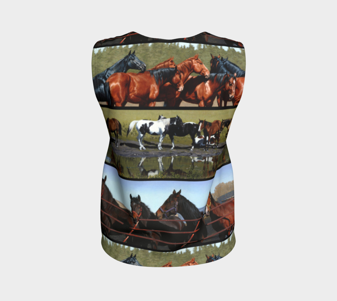 Horses Loose Tank Top preview #2