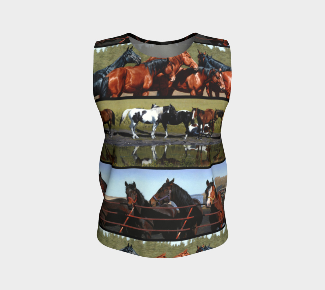Horses Loose Tank Top preview #1