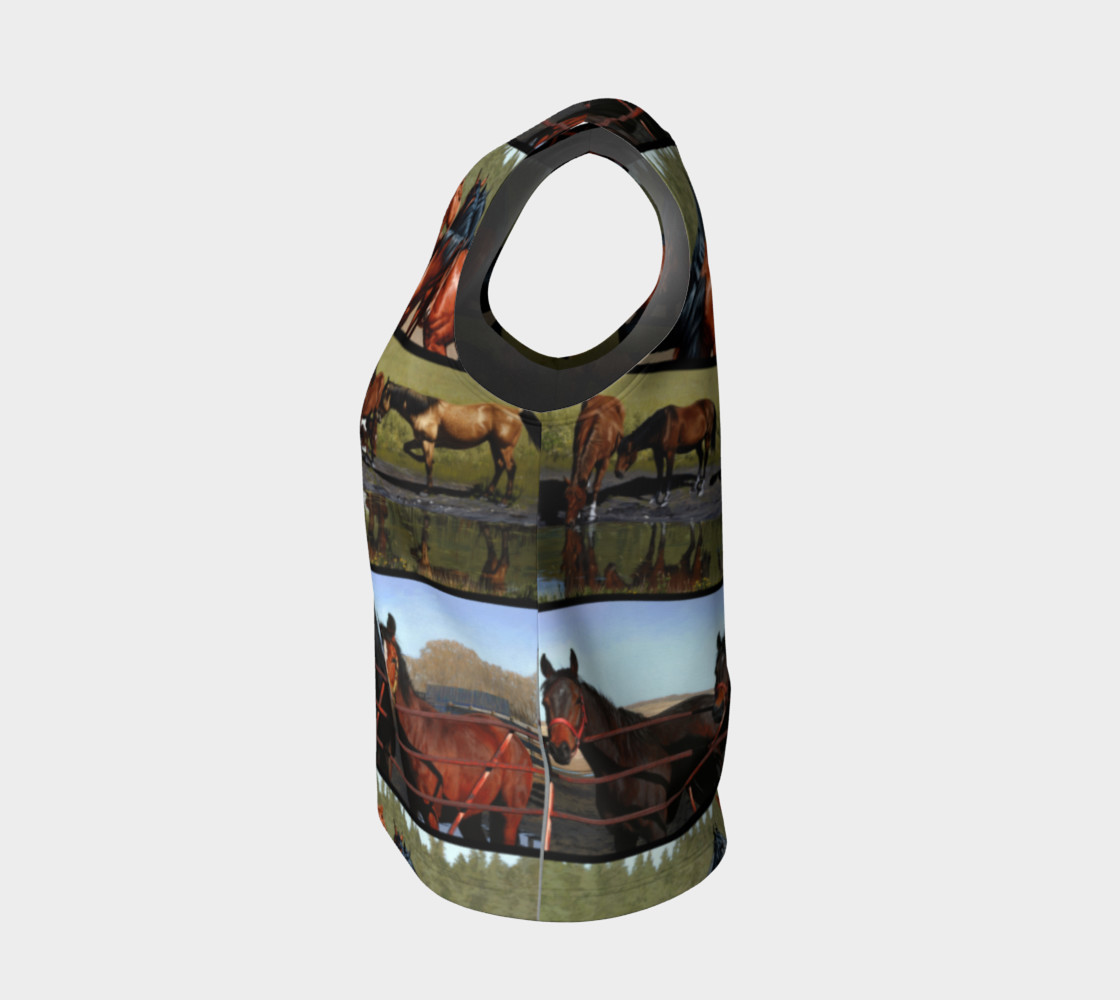 Horses Loose Tank Top preview #3