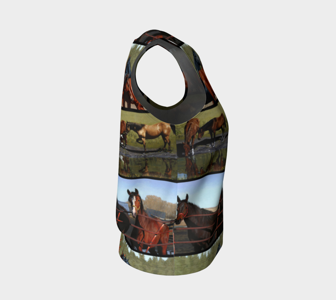 Horses Loose Tank Top preview #4