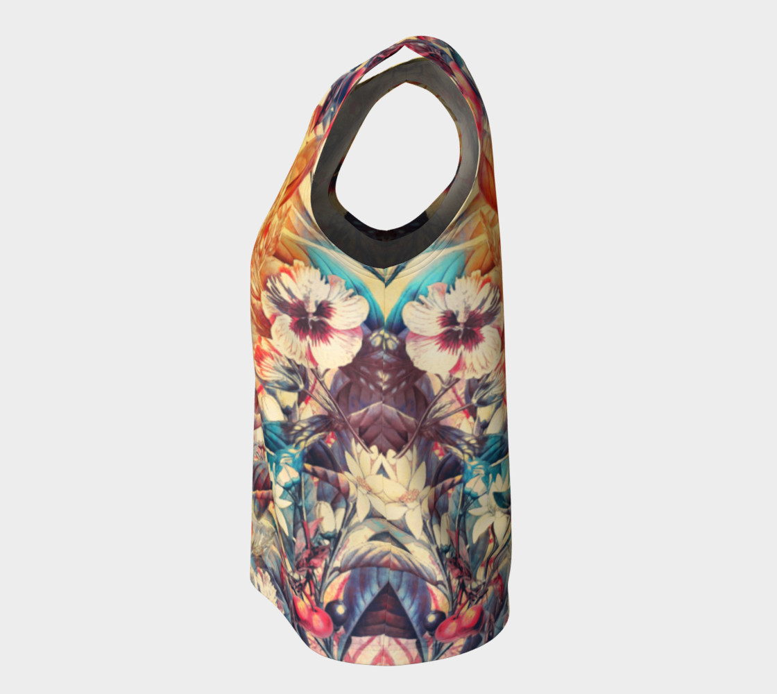 flowers and fruits loose tank top preview #7