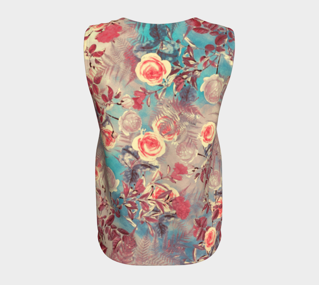flowers pastel loose tank top preview #6