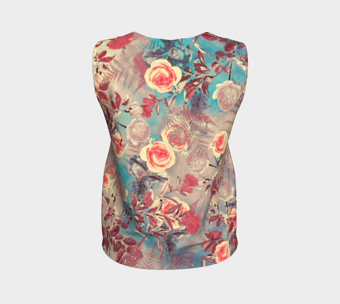 flowers pastel loose tank top preview #2