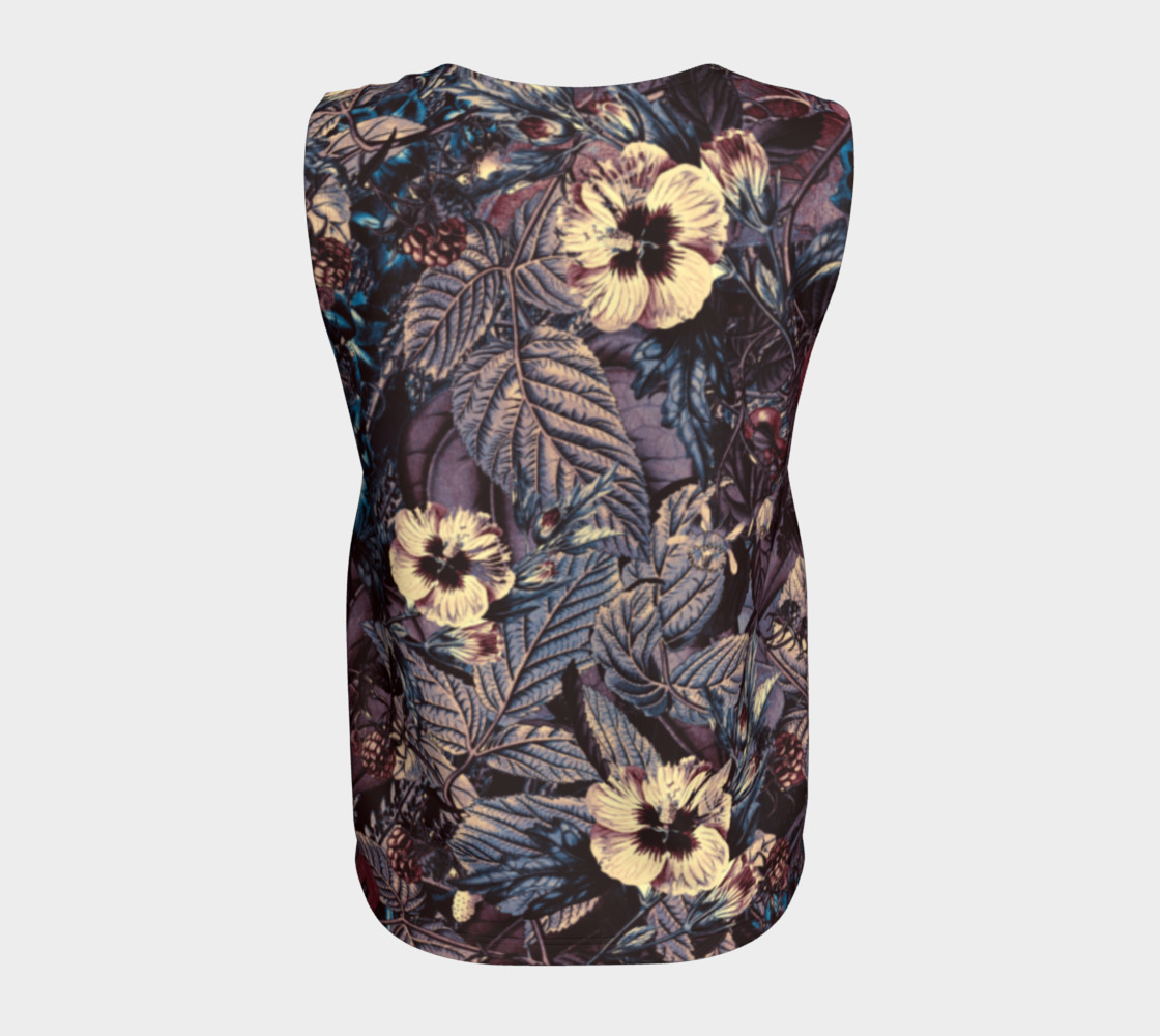flowers dark loose tank top preview #6
