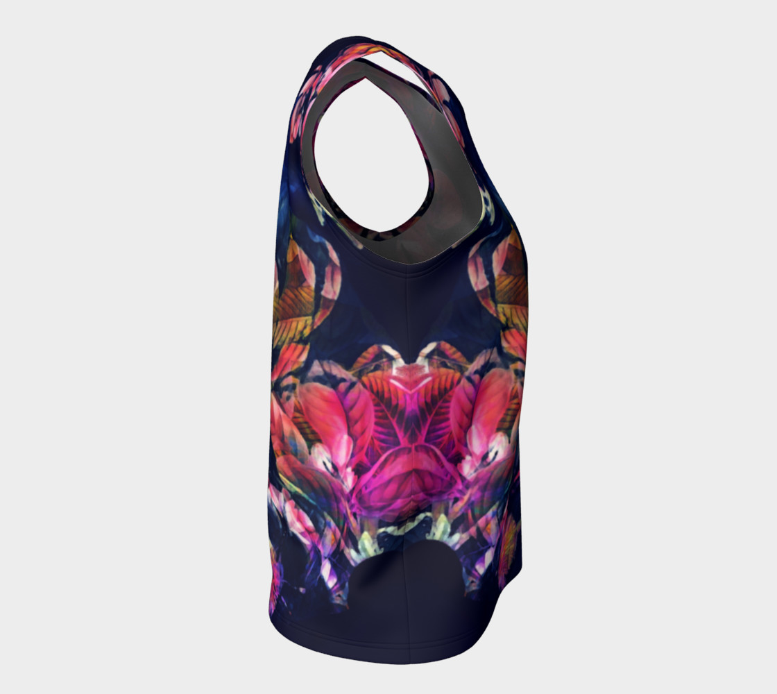 flowers roses dark loose tank top preview #8