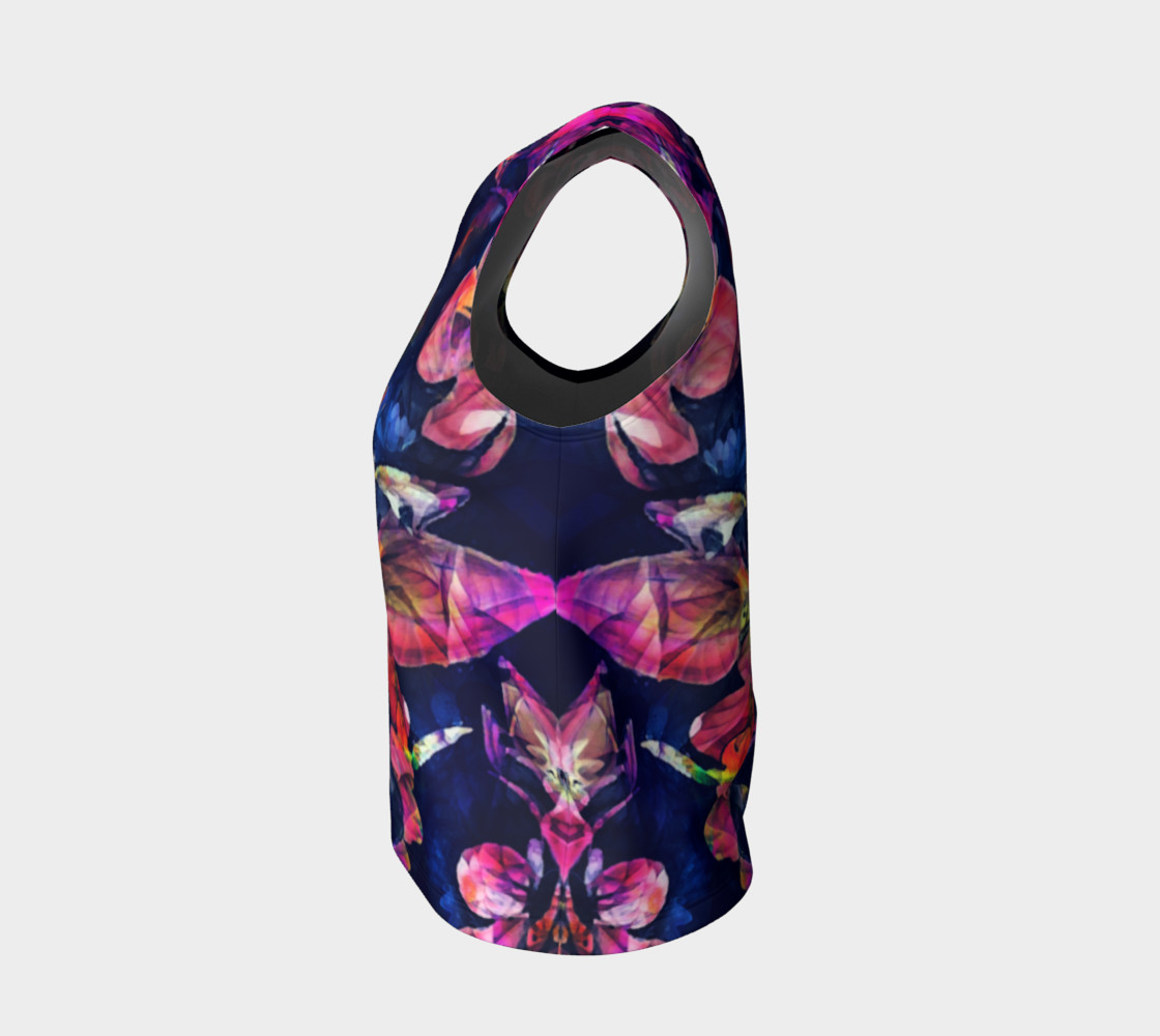 flowers roses dark loose tank top preview #3