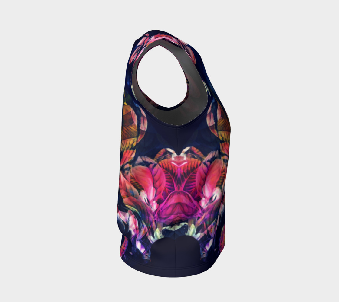 flowers roses dark loose tank top preview #4