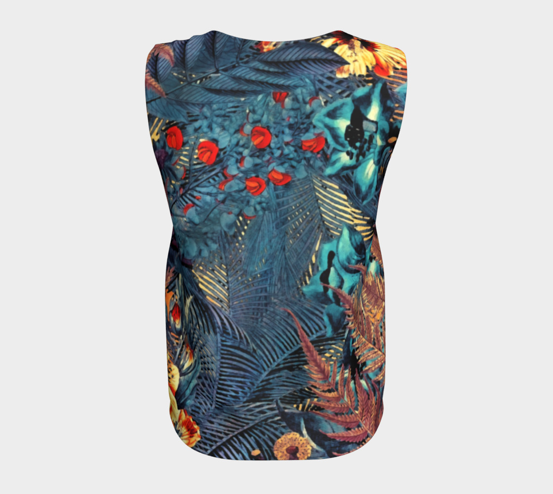 flowers arts loose tank top preview #6