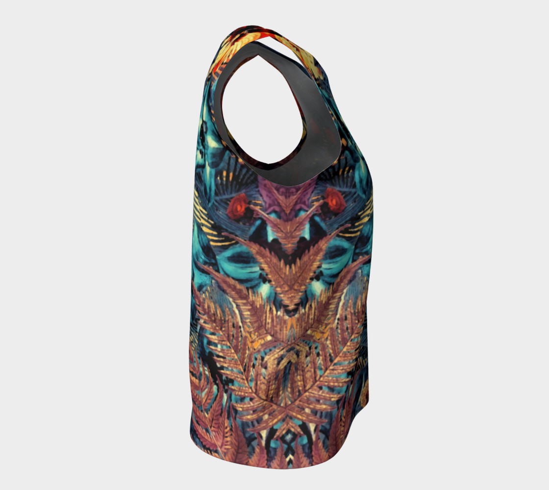 flowers arts loose tank top preview #8