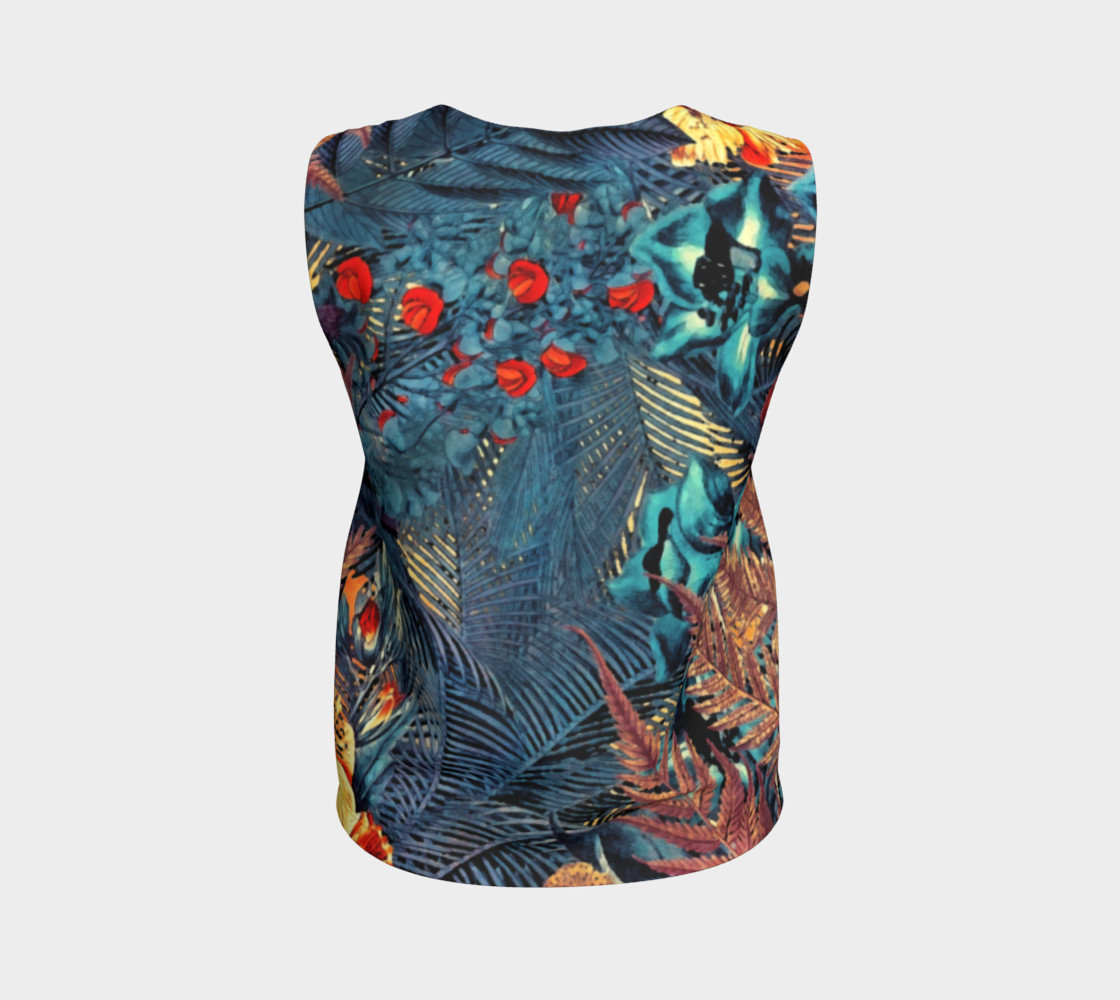 flowers arts loose tank top preview #2