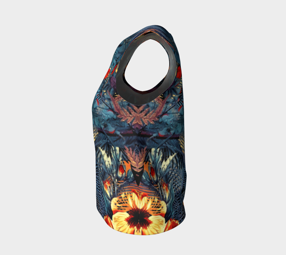 flowers arts loose tank top preview #3