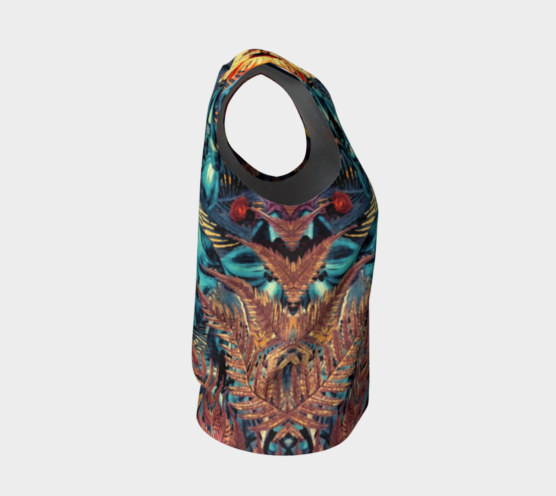 flowers arts loose tank top preview #4
