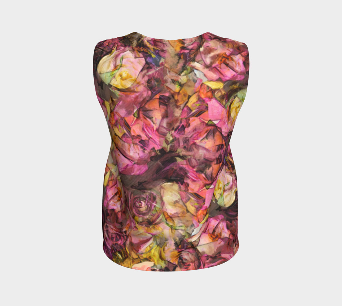 flowers rose loose tank top preview #2