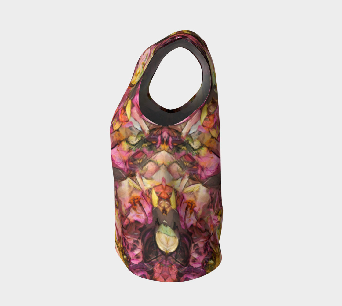 flowers rose loose tank top preview #3