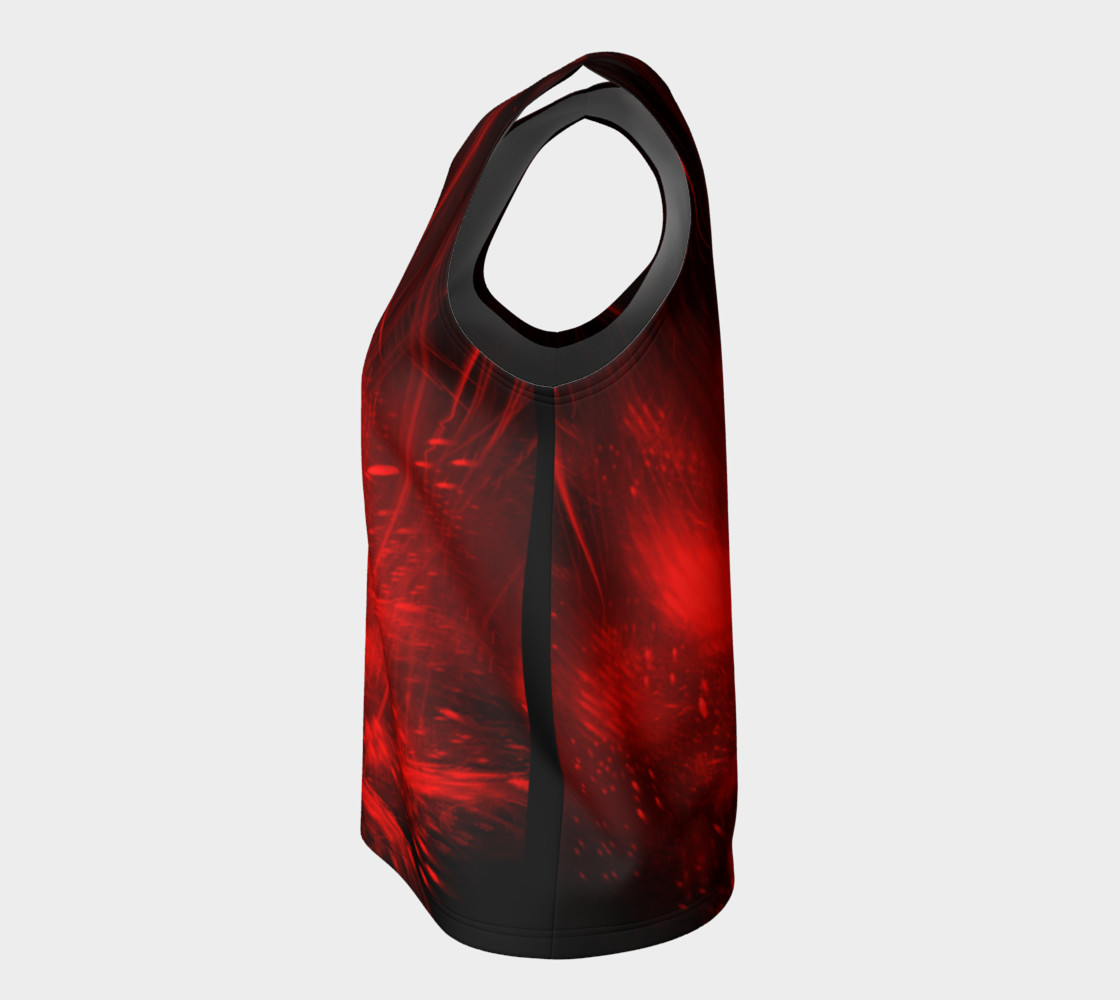 Red burst loose tank top preview #7