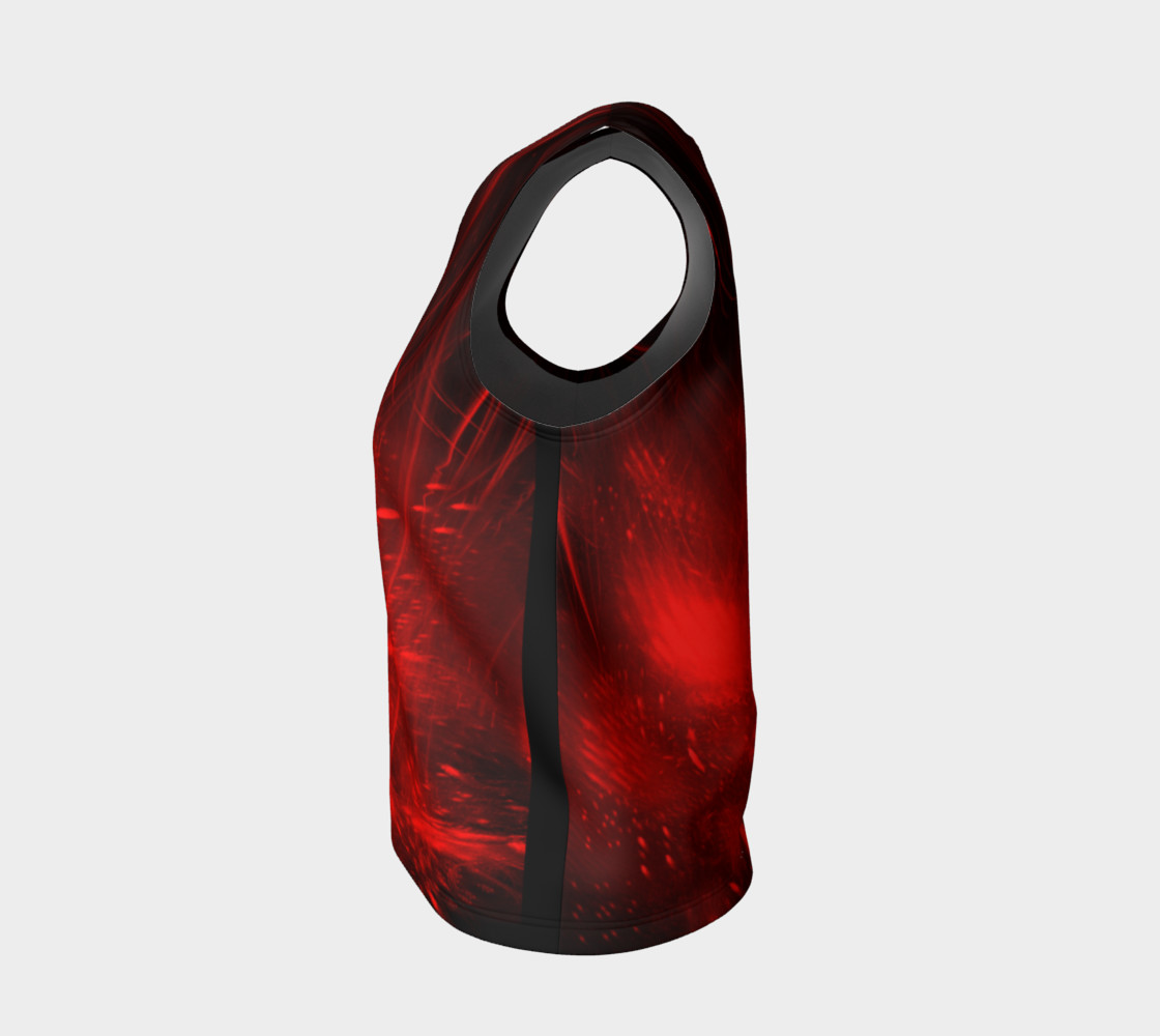 Red burst loose tank top preview #3