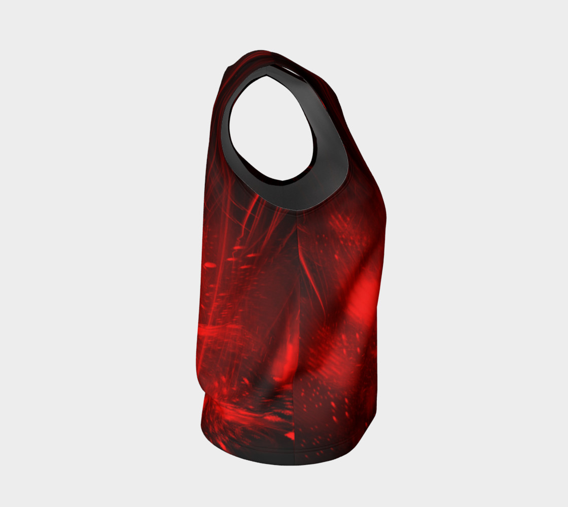 Red burst loose tank top preview #4