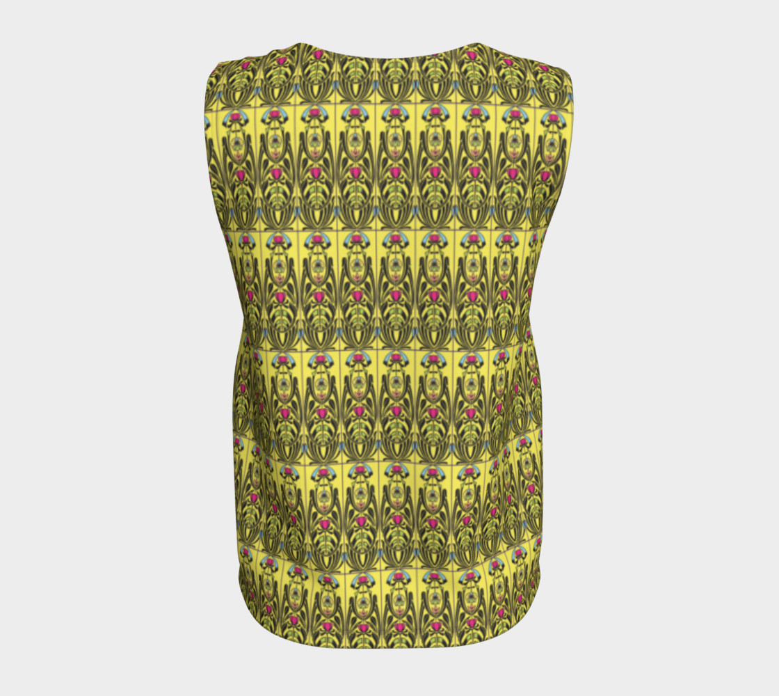 Aperçu de Yellow Nouveau Loose Tank Top #6