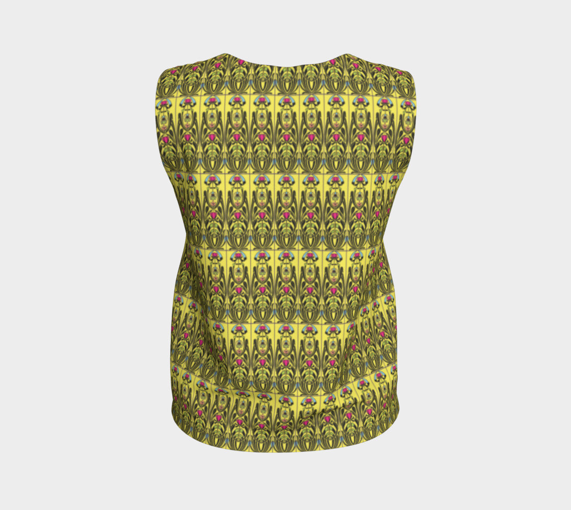 Aperçu de Yellow Nouveau Loose Tank Top #2