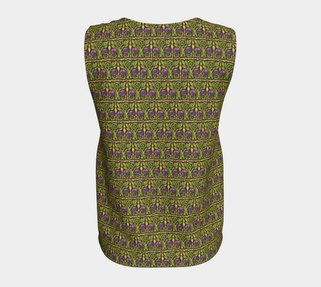 Aperçu de Arts and Crafts Rose Loose Tank #6