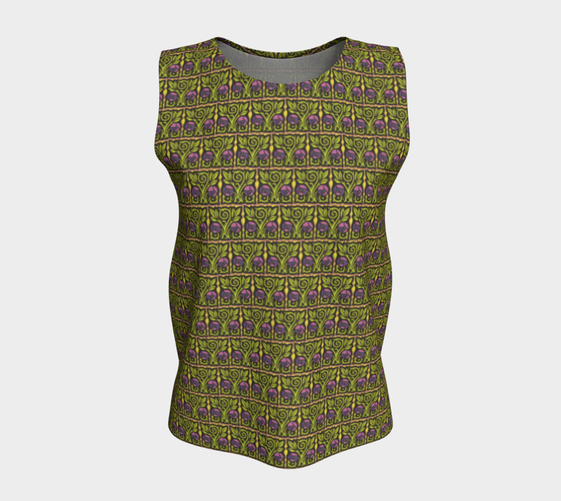 Aperçu de Arts and Crafts Rose Loose Tank #5