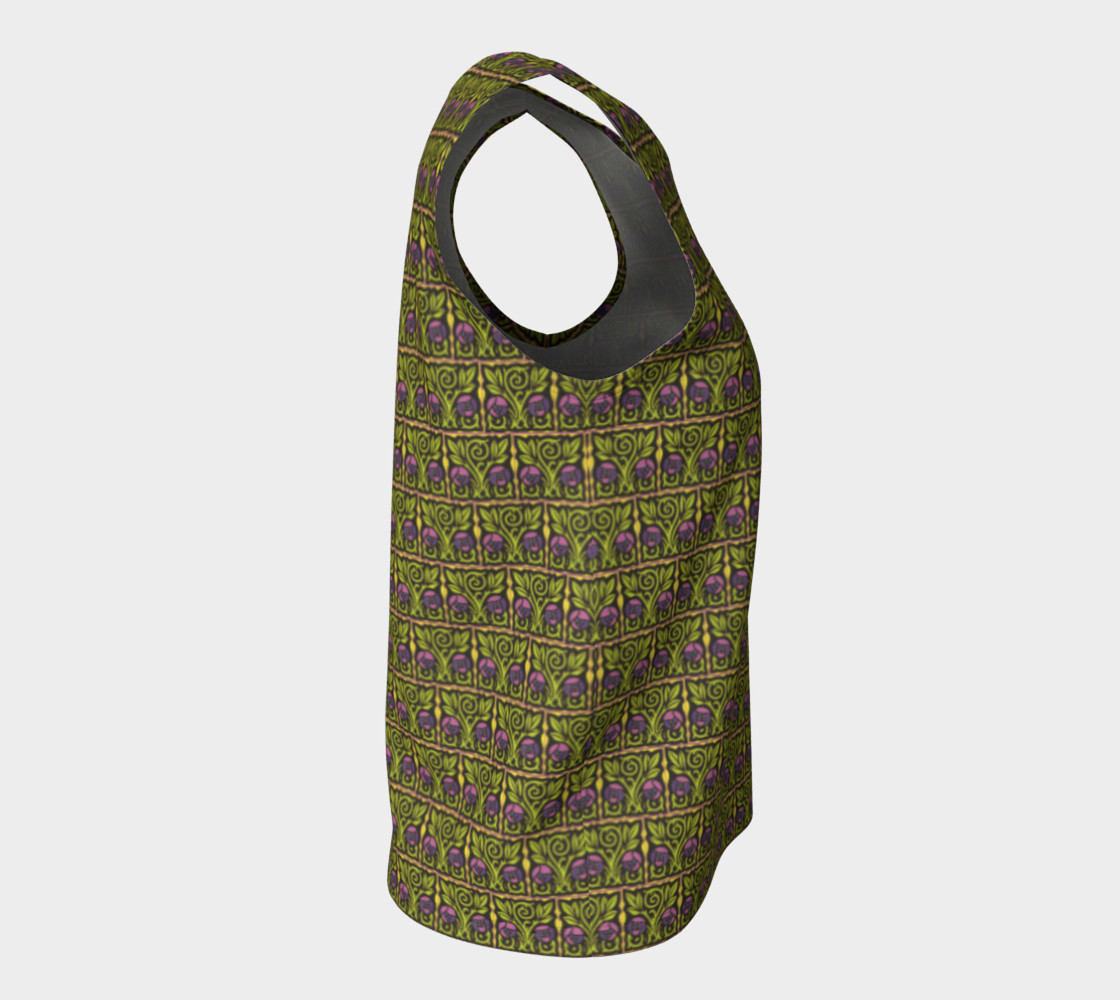 Aperçu de Arts and Crafts Rose Loose Tank #8