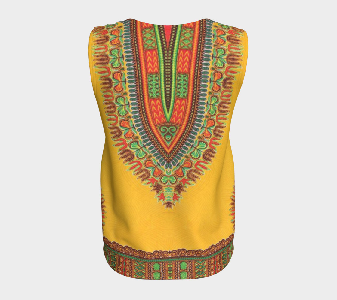 Yellow Dashiki Loose Tank preview #6